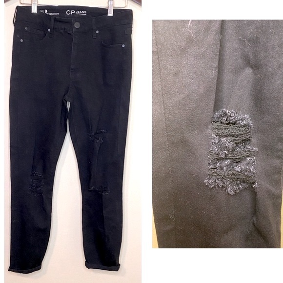 CP Jeans Super Stretchy Distressed Skinny Jeans - Picture 1 of 9